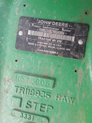 2024 John Deere 8R 230 Tractor