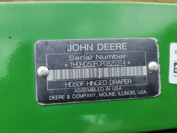 2023 John Deere HD50F Header Combine