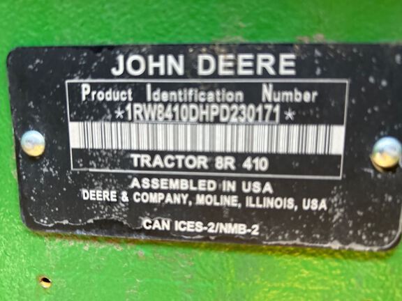 2023 John Deere 8R 410 Tractor