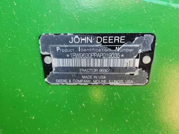 2010 John Deere 9630 Tractor 4WD