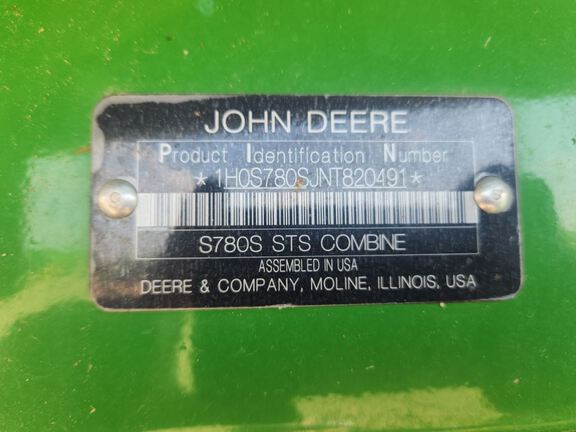 2022 John Deere S780 Combine