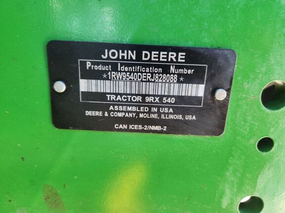 2025 John Deere 9RX 540 Tractor Rubber Track