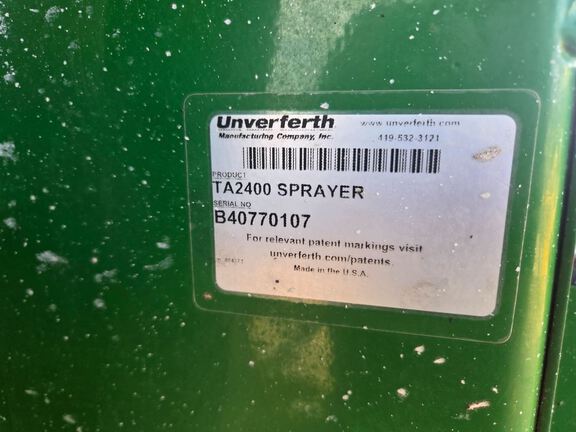 2021 Unverferth TA2400 Sprayer