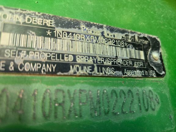 2022 John Deere 410R Sprayer/High Clearance