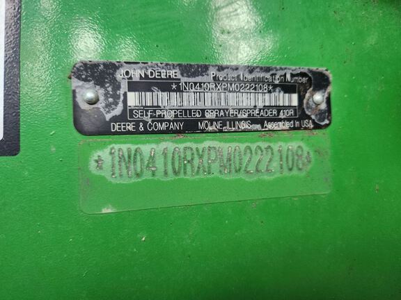 2022 John Deere 410R Sprayer/High Clearance