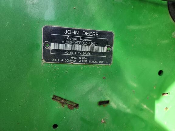 2012 John Deere 640FD Header Combine