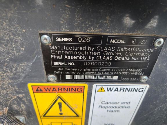 2019 CLAAS 16-30 Header Corn Head