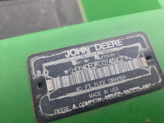2012 John Deere 640FD Header Combine