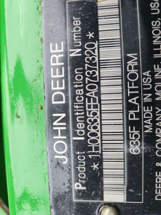 2010 John Deere 635F Header Combine