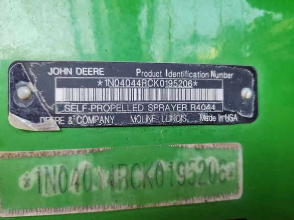 2019 John Deere R4044 Sprayer/High Clearance