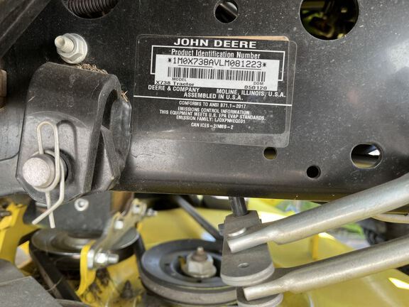 2020 John Deere X738 Garden Tractor