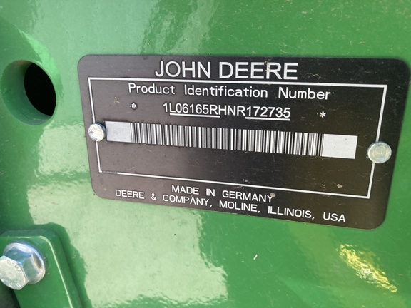 2023 John Deere 6R 165 Tractor