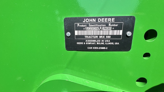 2023 John Deere 9RX 590 Tractor Rubber Track