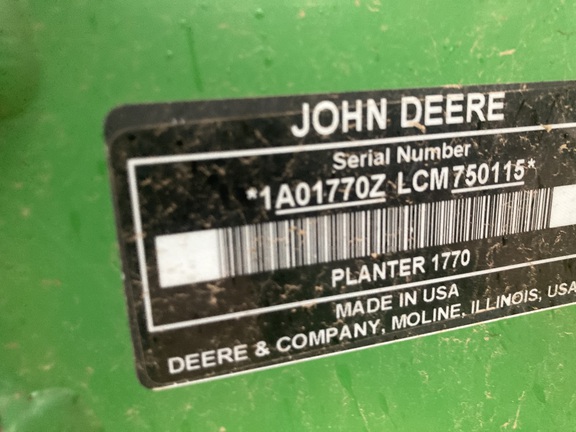 2012 John Deere 1770NT CCS Planter