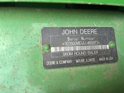 2020 John Deere 560M Baler/Round