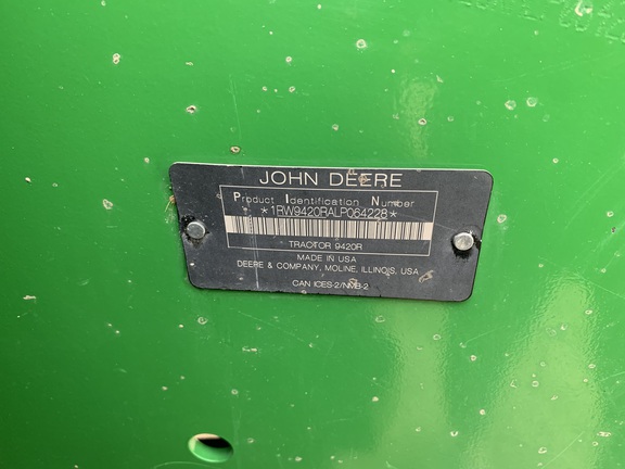 2020 John Deere 9420R Tractor 4WD