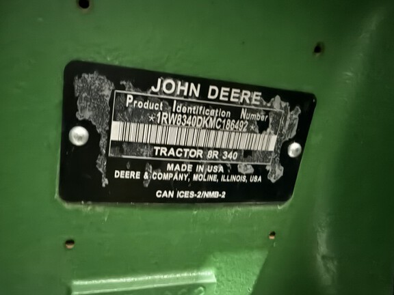 2021 John Deere 8R 340 Tractor