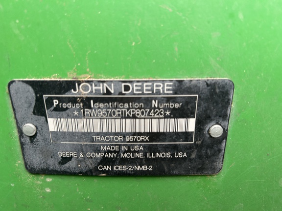 2019 John Deere 9570RX Tractor Rubber Track