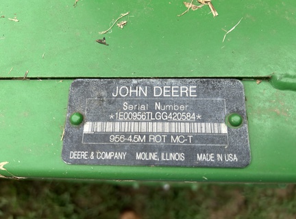 2016 John Deere 956 Mower Conditioner