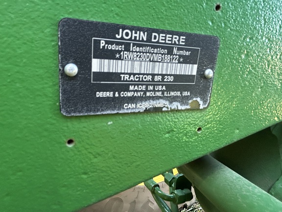 2021 John Deere 8R 230 Tractor