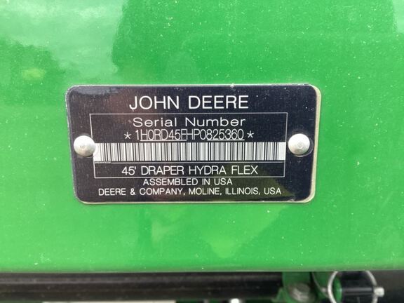 2023 John Deere RD45F Header Combine