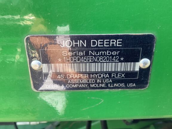 2022 John Deere RD45F Header Combine