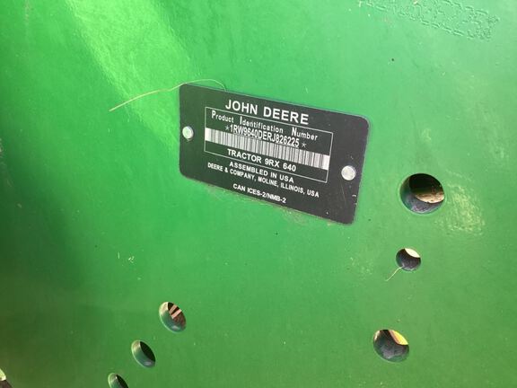 2024 John Deere 9RX 640 Tractor Rubber Track