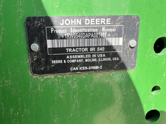 2023 John Deere 9R 540 Tractor 4WD