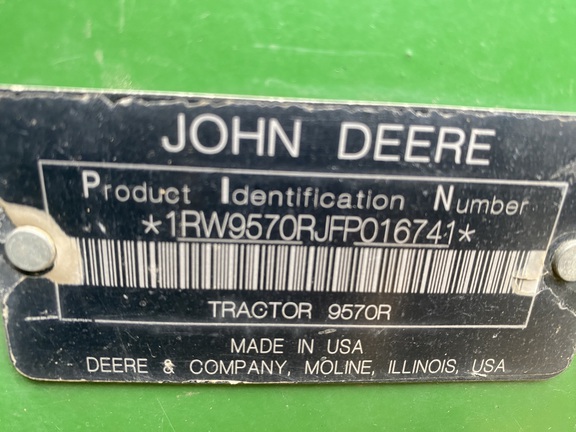 2015 John Deere 9570R Tractor 4WD