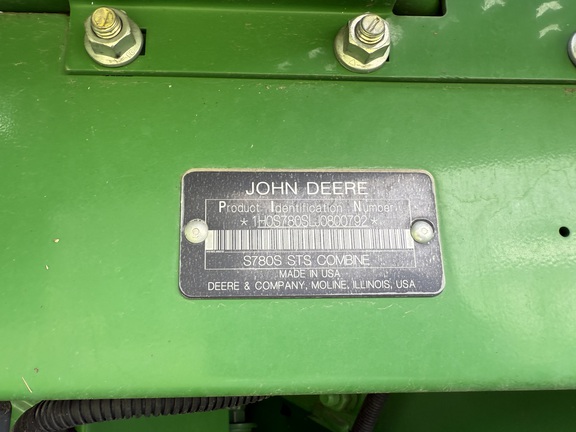 2018 John Deere S780 Combine