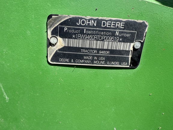 2013 John Deere 9460R Tractor 4WD