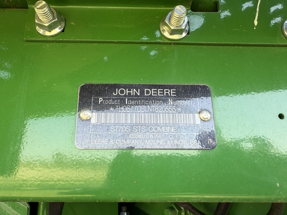 2022 John Deere S770 Combine