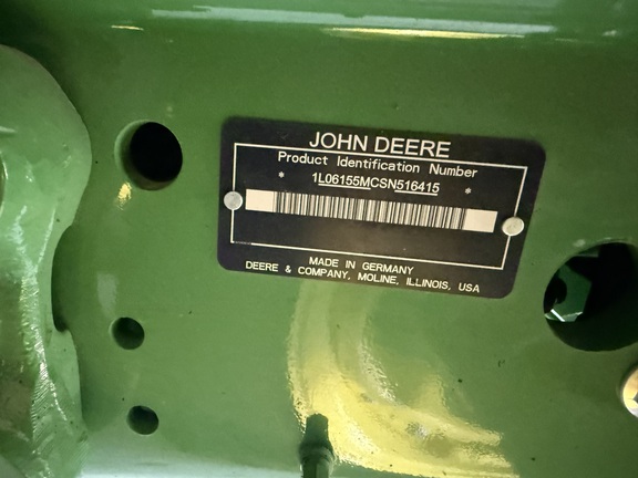 2025 John Deere 6M 155 Tractor