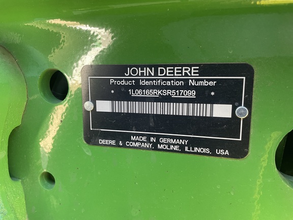 2025 John Deere 6R 165 Tractor
