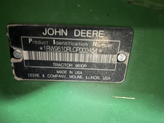 2012 John Deere 9510R Tractor 4WD