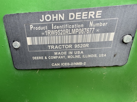 2021 John Deere 9520R Tractor 4WD