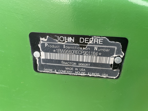 2012 John Deere 9560RT Tractor Rubber Track