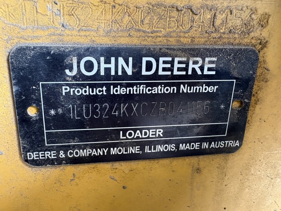 2016 John Deere 324K Compact Utility Loader