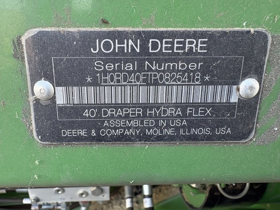 2023 John Deere RD40F Header Combine