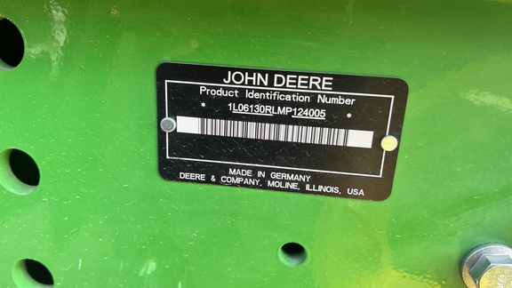 2021 John Deere 6130R Tractor