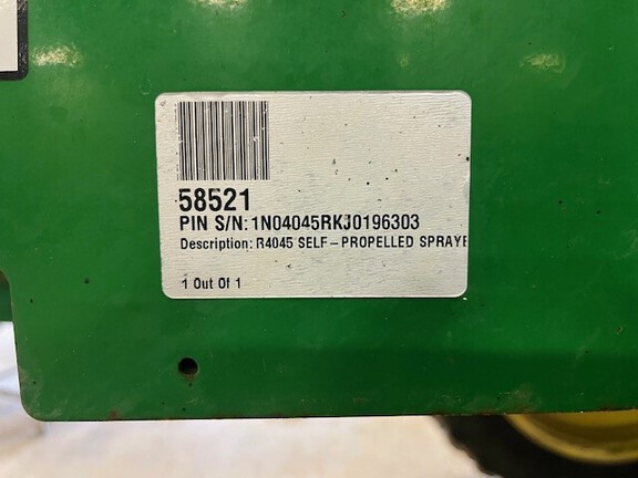 2019 John Deere R4045 Sprayer/High Clearance