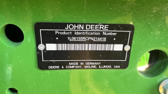 2024 John Deere 6R 155 Tractor