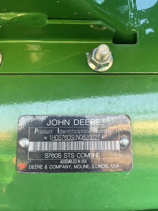 2022 John Deere S760 Combine