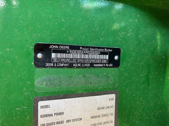 2025 John Deere 616R Sprayer/High Clearance