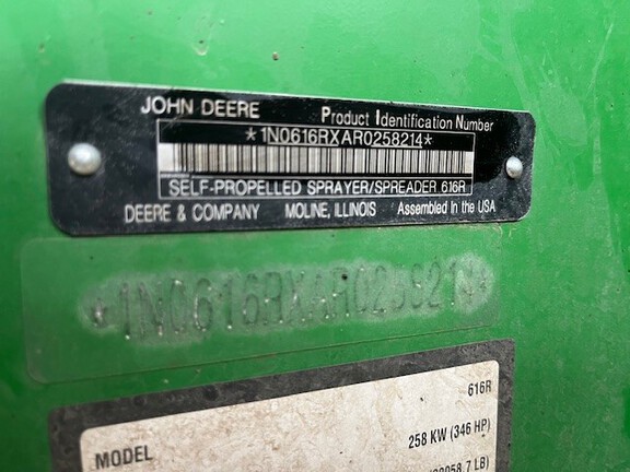 2025 John Deere 616R Sprayer/High Clearance