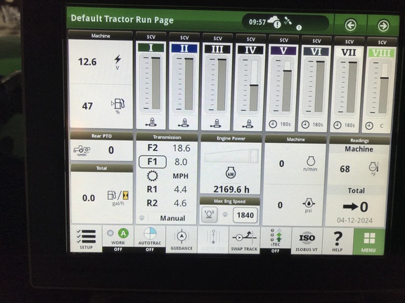 2020 John Deere 9620RX Tractor Rubber Track