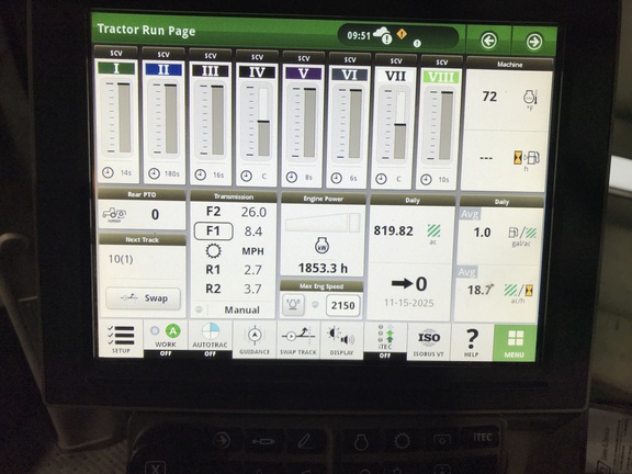 2020 John Deere 9620RX Tractor Rubber Track
