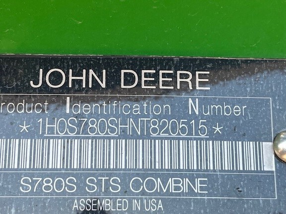 2022 John Deere S780 Combine