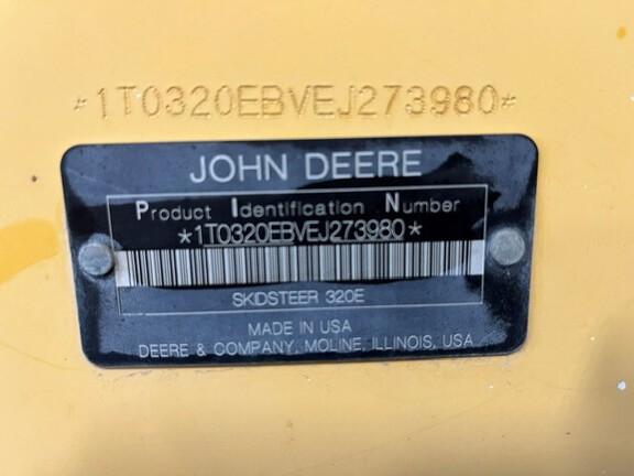 2015 John Deere 320E Skid Steer Loader