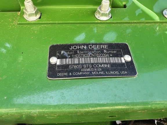 2022 John Deere S780 Combine